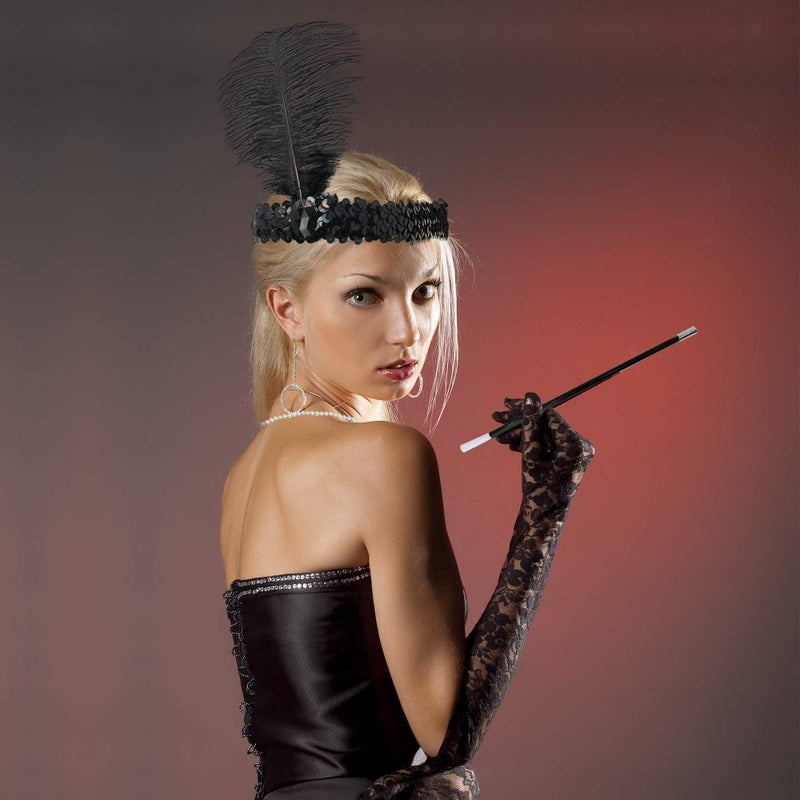 Skeleteen 1920's Flapper Accessory Set - Roaring 20's Costume Accessories - 1 Set - Image 2